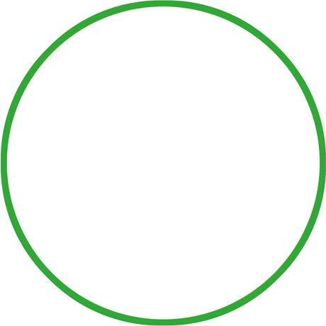 Χούλα-Χουπ 60cm - Φ19mm - 230gr, Πράσινο