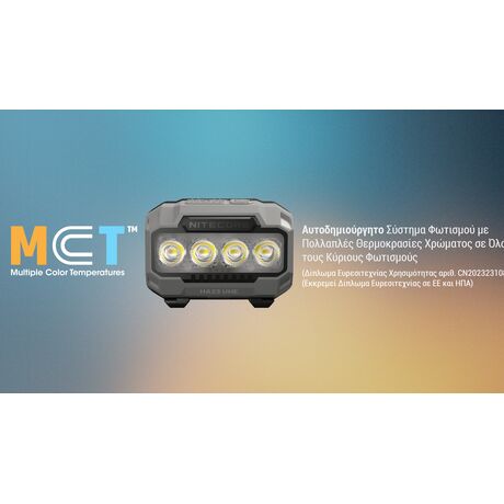 ΦΑΚΟΣ LED NITECORE HEADLAMP HA23 UHE, Black