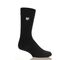 H.H.SOCKS MENS ULTRA LITE BLACK 8652
